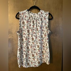Loft floral sleeveless top